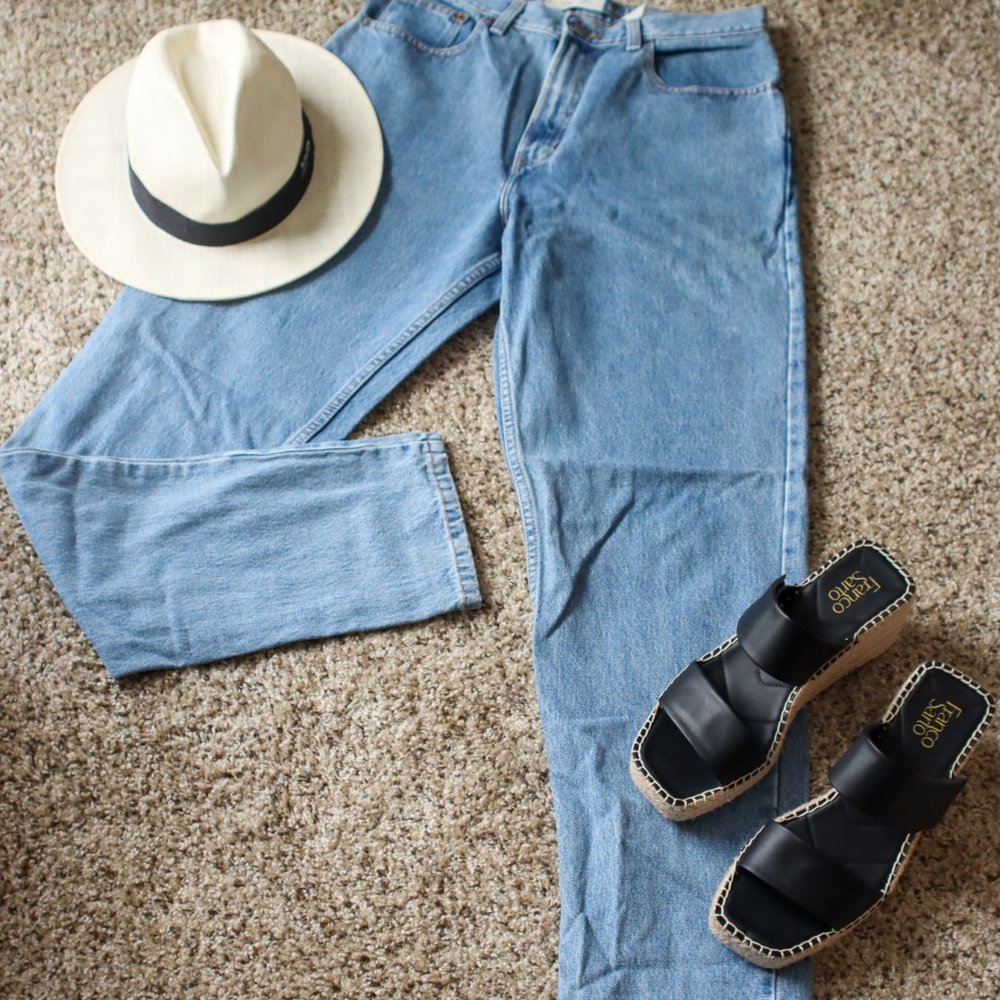 Blue GAP Classic Straight Leg Jeans sz 12 long